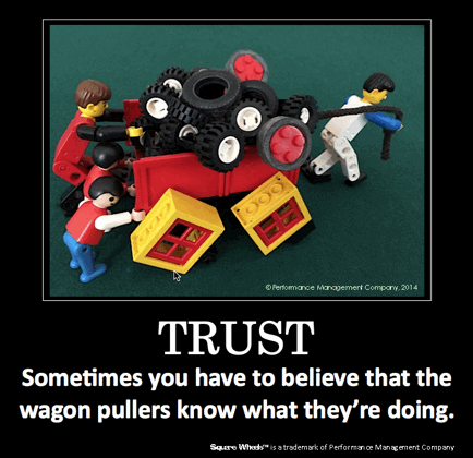 LEGO Poster about the need for trust